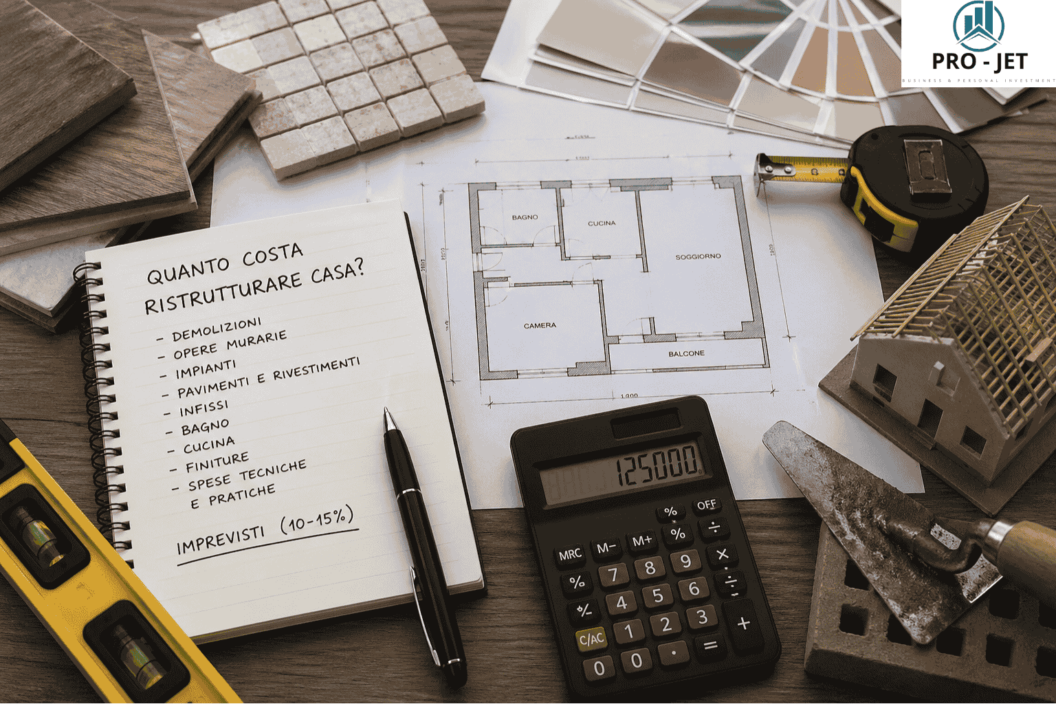 Quanto costa ristrutturare casa con analisi del budget e progetto di cantiere