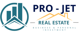 PRO - JET REAL ESTATE TRASPARENTE LOGO Logo PRO-JET Real Estate - investimenti immobiliari, ristrutturazioni e valorizzazione immobiliare