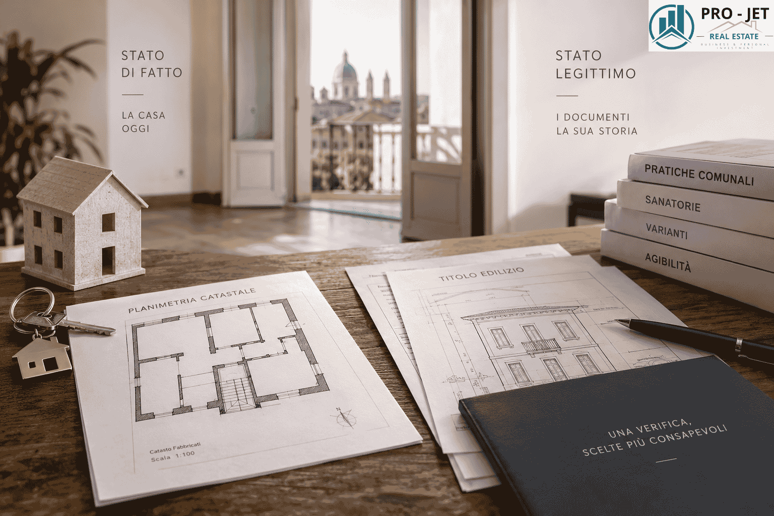 Conformità urbanistica e catastale di un immobile con planimetria e documentazione edilizia