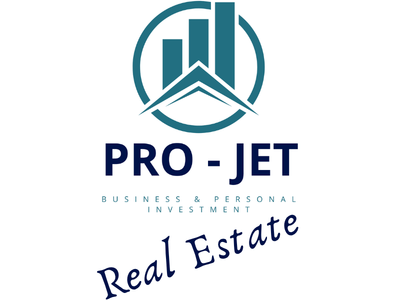 PRO-JET REAL ESTATE LOGO TRAFILETTO Logo PRO-JET Real Estate per l’area operativa dedicata a ristrutturazioni, investimenti immobiliari e valorizzazione