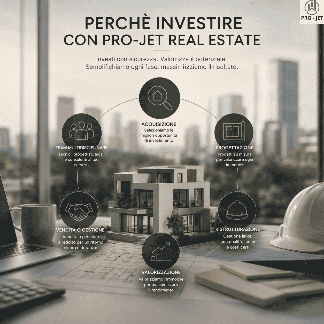 Investimenti immobiliari con PRO-JET Real Estate: acquisizione, progettazione, ristrutturazione, valorizzazione e gestione